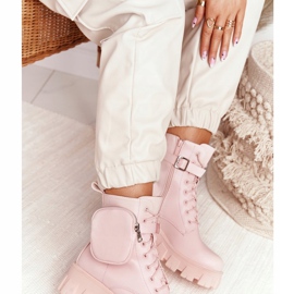 PS1 Bottines Plateformes Workers Rose Samedi 2