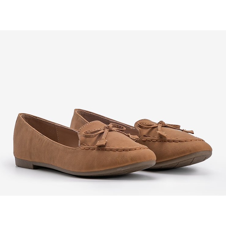 Ballerines en daim marron Amara brun 1