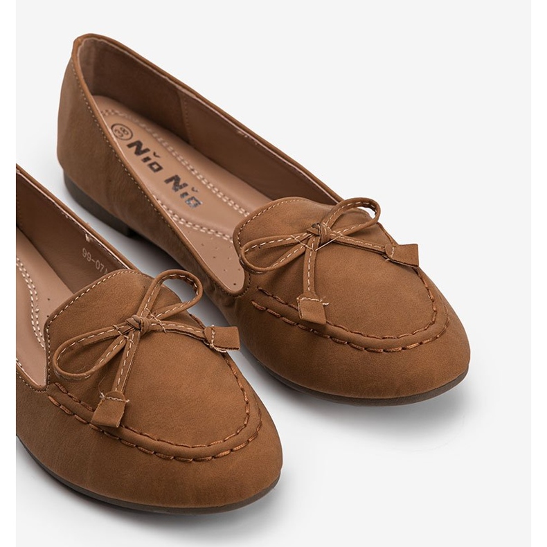 Ballerines en daim marron Amara brun 2