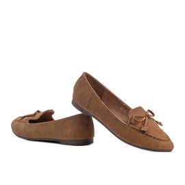 Ballerines en daim marron Amara brun 4