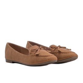 Ballerines en daim marron Amara brun 5