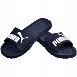 Chaussons Puma Purecat marine blanc 360262 02 bleu marine 1