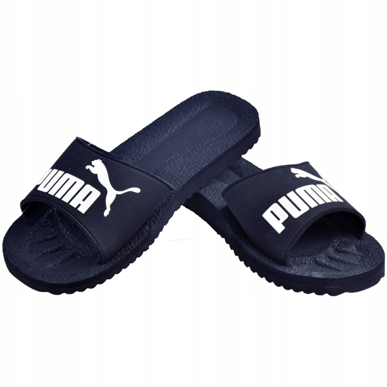 Chaussons Puma Purecat marine blanc 360262 02 bleu marine 1