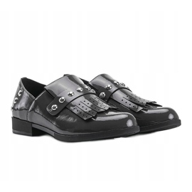 Chaussures à enfiler femme Cassidy grises 1