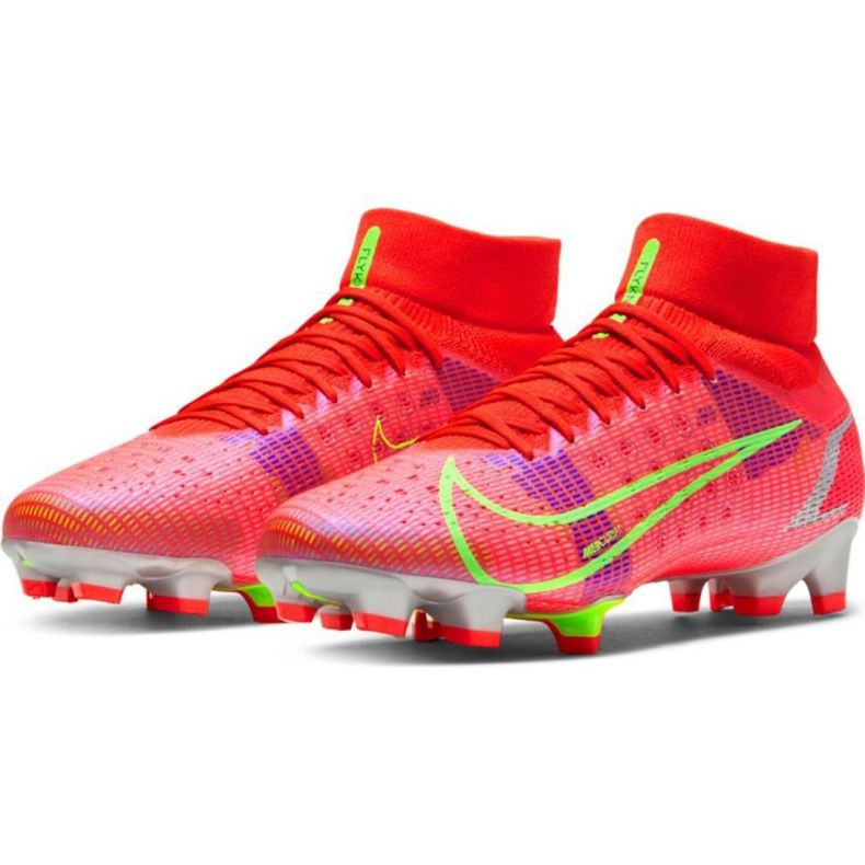 Nike Mercurial Superfly 8 Pro Fg M CV0961 600 chaussures de football rouge rouge 1
