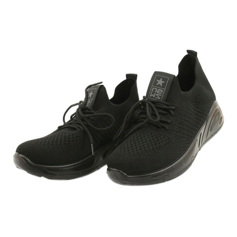Evento 21TX02-3674 chaussures de sport à enfiler noir le noir 2 Evento 21TX02-3674 chaussures de sport à enfiler noir le noir 2