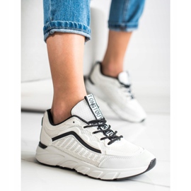 SHELOVET Baskets classiques blanche le noir 1
