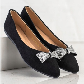 Ballerines Avec Noeud Décoratif VINCEZA noir 1