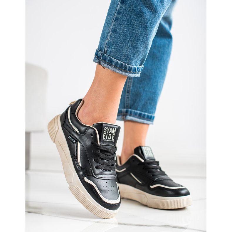 Ax Boxing Chaussures de sport noires beige le noir 1