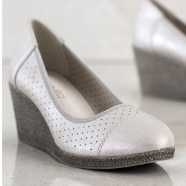 Goodin Escarpins compensés argentés 2 Goodin Escarpins compensés argentés 2