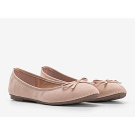 Ballerines beiges à nœud Angelina 1