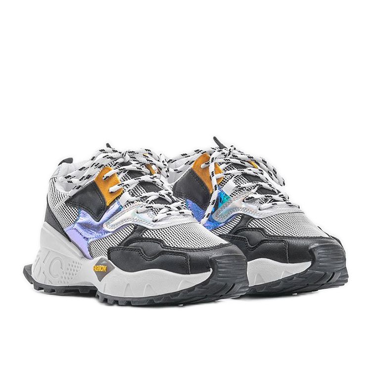 Baskets Holly noires blanche le noir 1