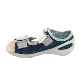 Befado chaussures pour enfants pu 065X154 bleu marin gris multicolore 3