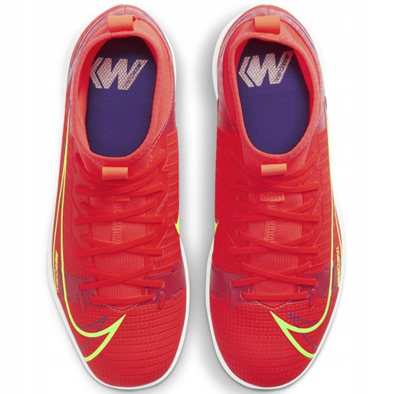 Nike Mercurial Superfly 8 Academy Ic Junior CV0784 600 chaussures de football rouge rouge 1