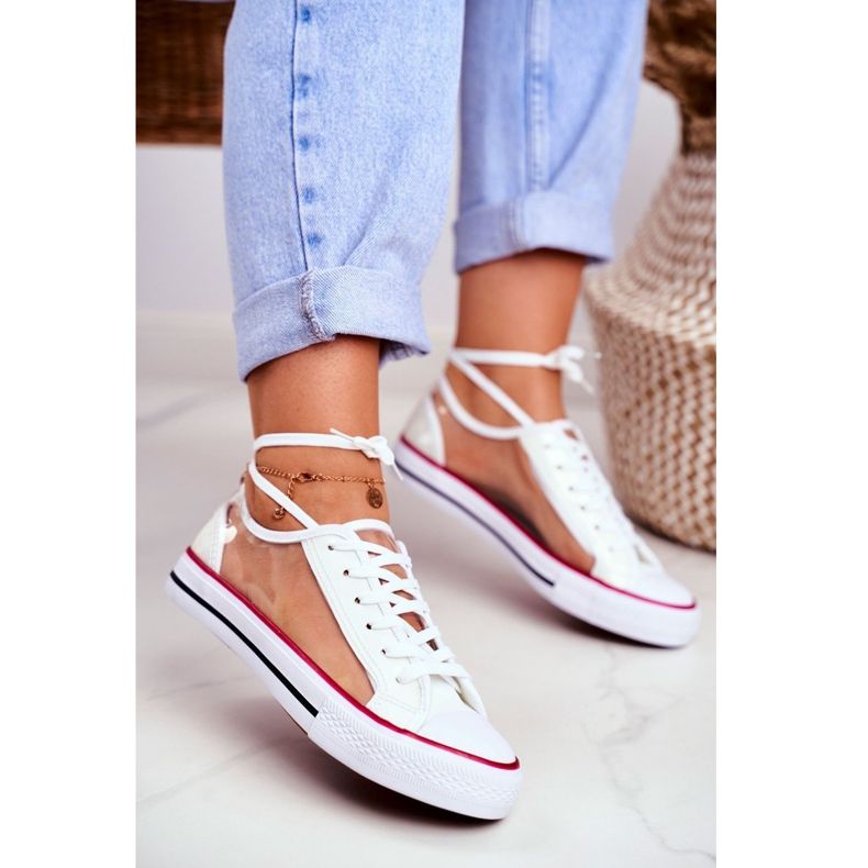 PS1 Baskets Femme Blanc Transparent Elements Grace incolore blanche 1