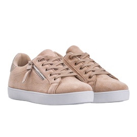 Baskets beiges cachemire 1