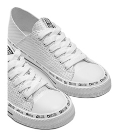 Baskets ajourées Big Star Harley blanches 1
