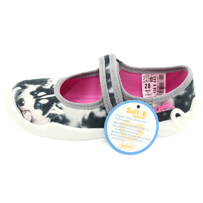 Bangers pour enfants de Befado 114x440 colorés avec une application de chien blanc 6