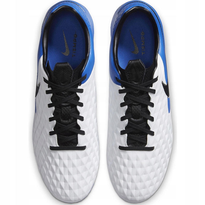 Nike Tiempo Legend 8 Pro Fg AT6133 104 chaussures de football blanc blanc 1