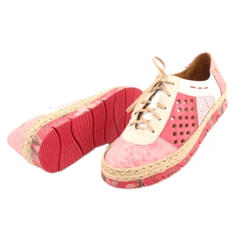 Chaussures en cuir pour femmes Maciejka Corail 03339-43 beige blanc rouge rose 6