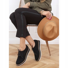 Noir Mocassins à lacets femme 8988-45 Noir 2