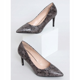 Escarpins femme peau de serpent noir CD61P Noir le noir 1