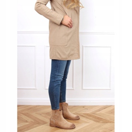 Boots ajourées à talon caché beige NC1126 Beige 2