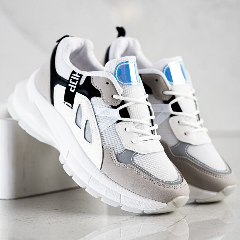 SHELOVET Baskets sur la plate-forme avec maille multicolore 2