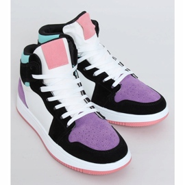 Baskets montantes violettes NB505 multicolore 1