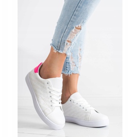 SHELOVET Baskets basses originales blanche 1