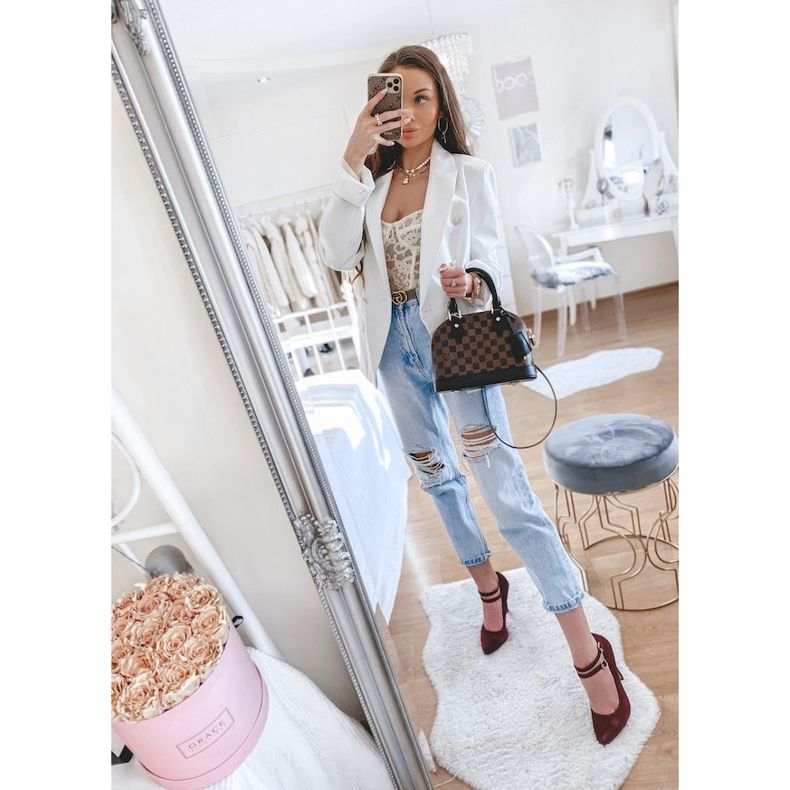 Escarpins en daim bordeaux sur le talon L408 rouge 1