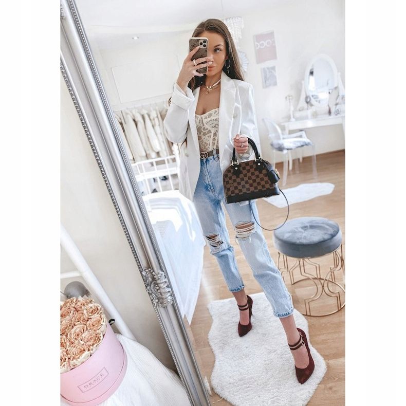 Escarpins en daim bordeaux sur le talon L408 rouge 2