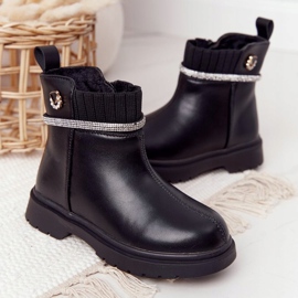Apawwa Bottes Enfant À Paillettes Noir Toffees le noir 3