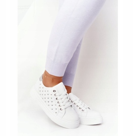 PS1 Sneakers Femme Avec Quilting Fondness Blanc-Argent 2