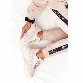 PS1 Baskets Femme Beige Good Mood Sur Large Semelle 3