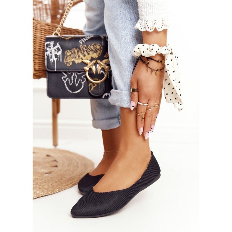 Délicat Ballerine En Spitz Vinceza 2187 Noir 1