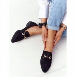 S.Barski Mocassins Femme Élégants S. Barski Daim Noir le noir 3