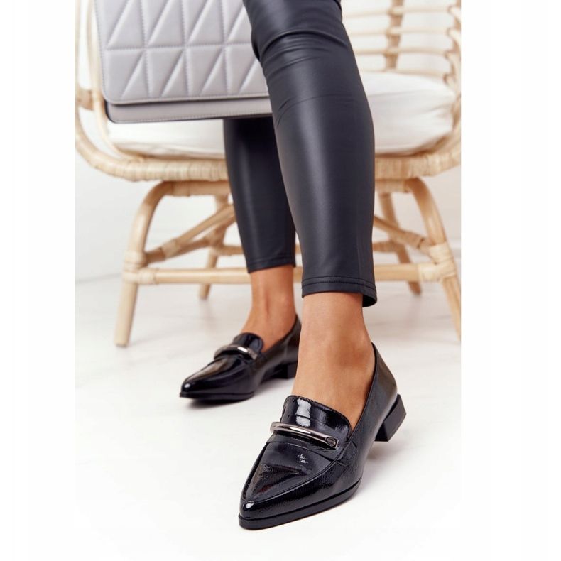 S.Barski Mocassins Elégants S. Barski Premium Laqué Noir le noir 2