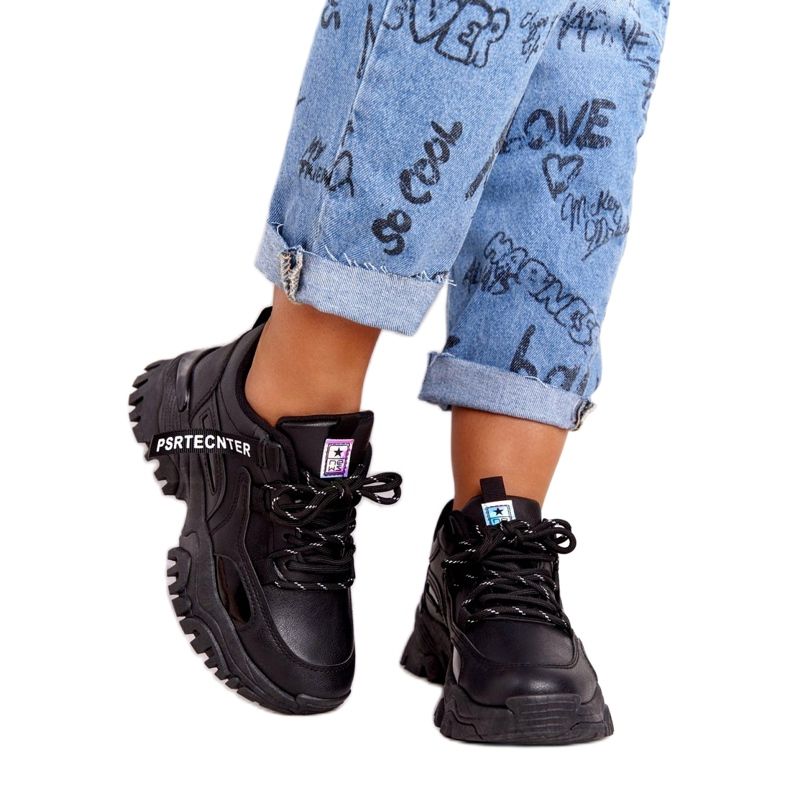 Evento Baskets de sport pour femmes News 21SP26-3925 noir le noir 1