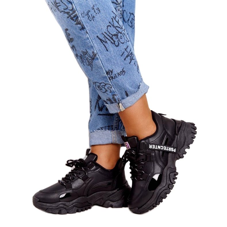 Evento Baskets de sport pour femmes News 21SP26-3925 noir 2