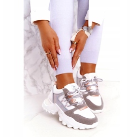 News Sneakers de chaussures de sport pour femmes 21SP26-3973 Blanc 1