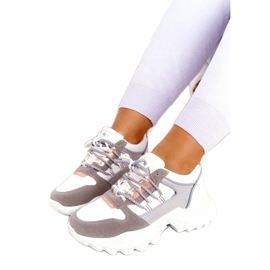 News Sneakers de chaussures de sport pour femmes 21SP26-3973 Blanc 3