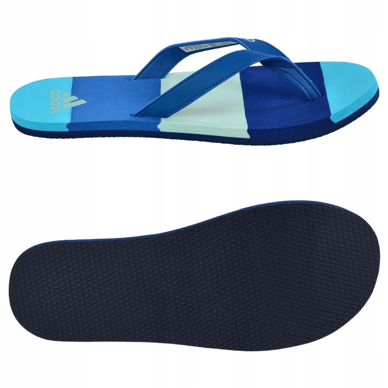 Chaussons Adidas Eezay Striped BA8808 bleu marine bleu 1