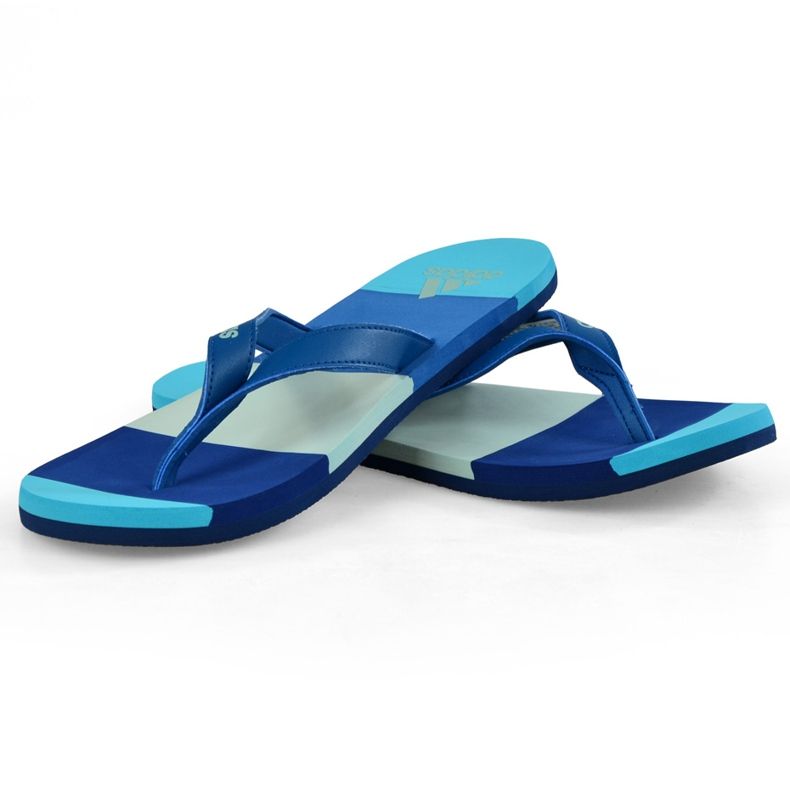 Chaussons Adidas Eezay Striped BA8808 bleu marin bleu 2