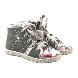 Chaussures pour enfants avec strass 84254 Gray Bartek gris 4