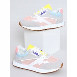 Chaussures de sport femme multicolores NB372 LT.PINK blanc bleu rose gris jaune 1