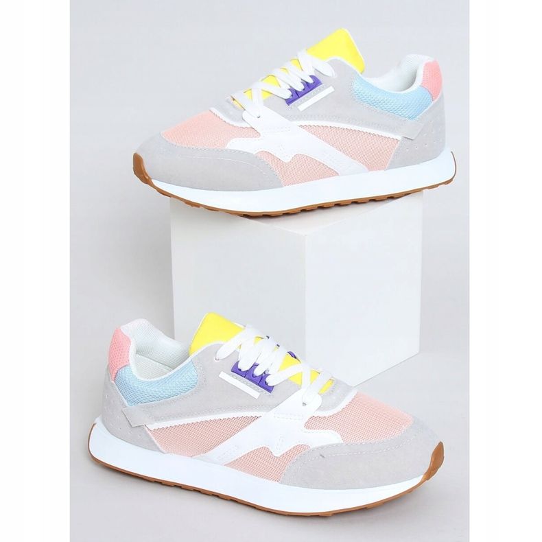 Chaussures de sport femme multicolores NB372 LT.PINK blanche bleu rose gris jaune 1 Chaussures de sport femme multicolores NB372 LT.PINK blanche bleu rose gris jaune 1