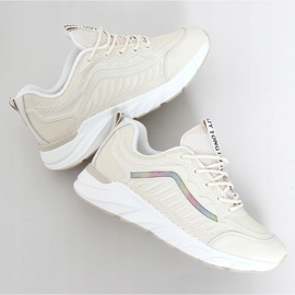 Chaussures de sport beiges pour femmes J143 Beige 1
