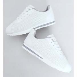 Blanc BL221P Chaussures de sport grises blanche 1