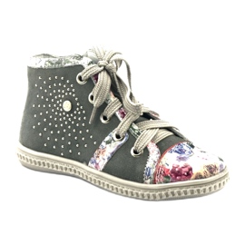 Chaussures pour enfants avec strass 84254 Gray Bartek gris 1
